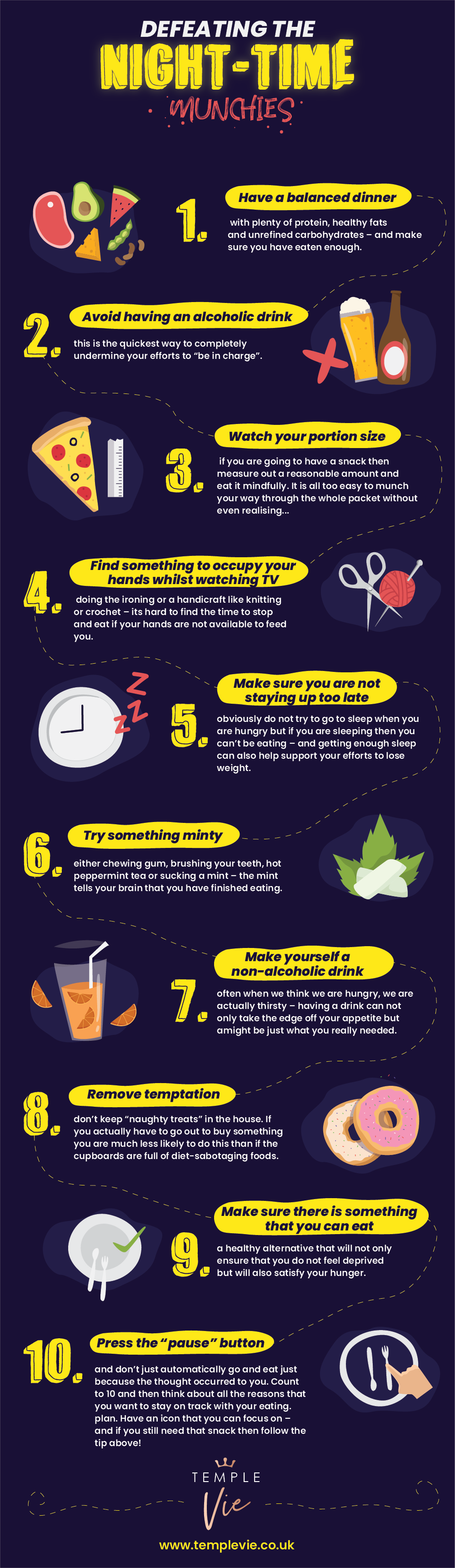 Infographic: Defeating the night time munchies